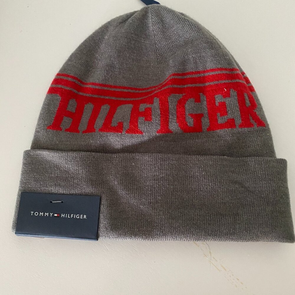 Tommy Hilfiger Grey Beanie Hat